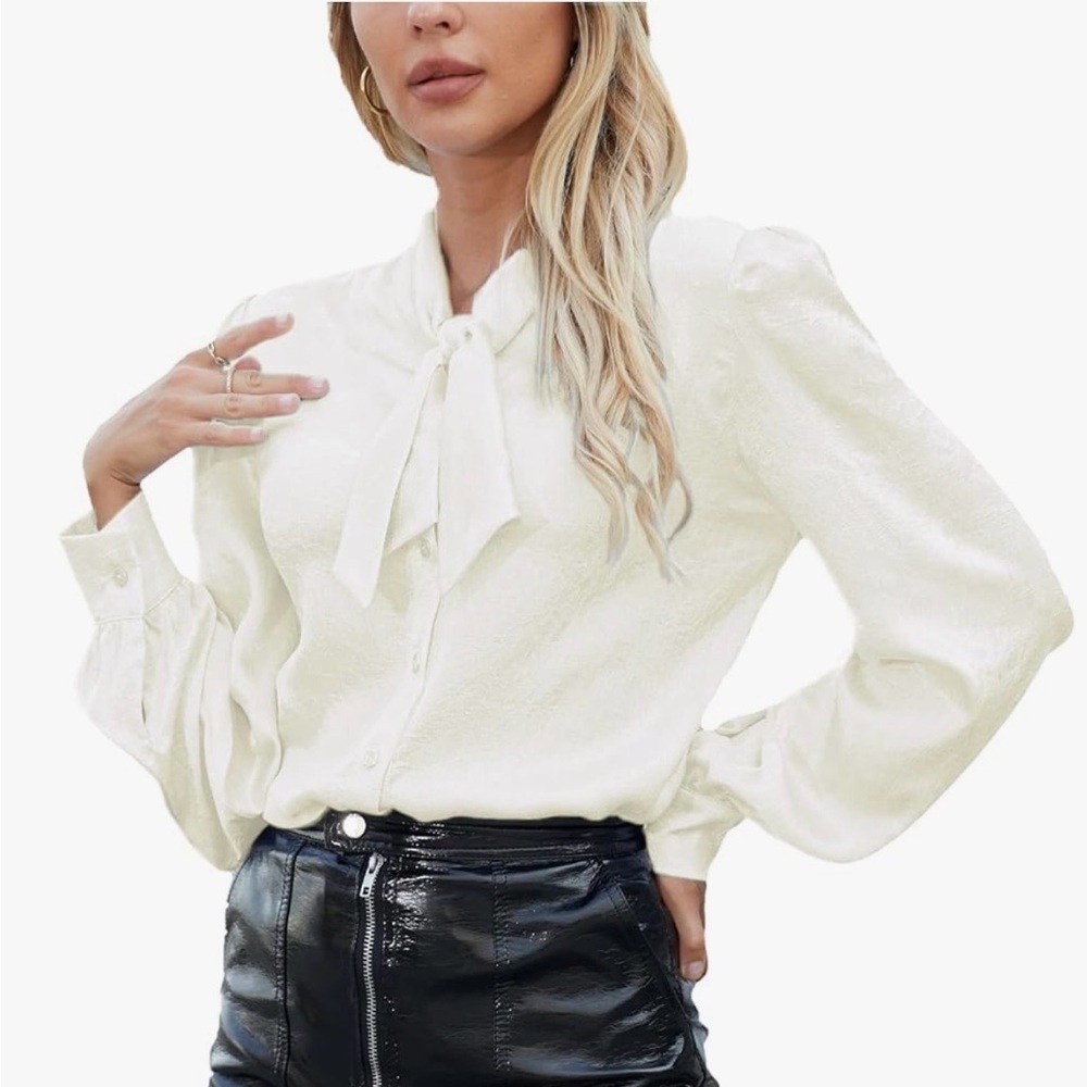 Elegant Cream Women's Blouse
